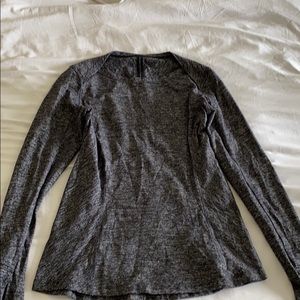 Gray long sleeved shirt